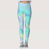 Abstrakte Hübsche Pastell-Wirbel Muster Leggings (Vorderseite)