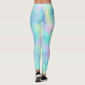 Abstrakte Hübsche Pastell-Wirbel Muster Leggings (Rückseite)