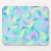 Abstrakte Hübsche Pastell-Wirbel Muster Mousepad (Vorne)