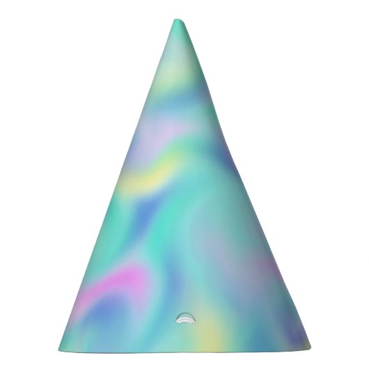 Abstrakte Hübsche Pastell-Wirbel Muster Partyhütchen (Rechts)