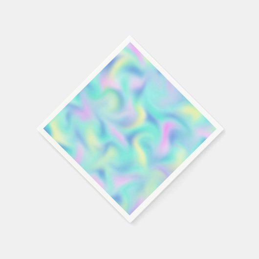 Abstrakte Hübsche Pastell-Wirbel Muster Serviette (Ecke)