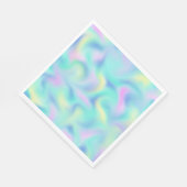 Abstrakte Hübsche Pastell-Wirbel Muster Serviette (Ecke)