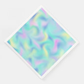 Abstrakte Hübsche Pastell-Wirbel Muster Serviette (Ecke)