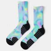 Abstrakte Hübsche Pastell-Wirbel Muster Socken (Links)