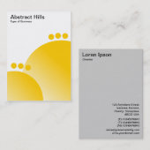 Abstrakte Hügel - Bernstein Visitenkarte (Vorne/Hinten)