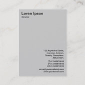 Abstrakte Hügel - Bernstein Visitenkarte (Rückseite)