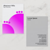 Abstrakte Hügel - Magenta Visitenkarte (Vorne/Hinten)