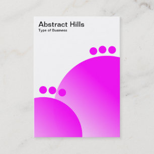 Abstrakte Hügel - Magenta Visitenkarte