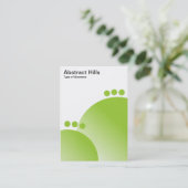 Abstrakte Hügel - Mars Green Visitenkarte (Stehend Vorderseite)