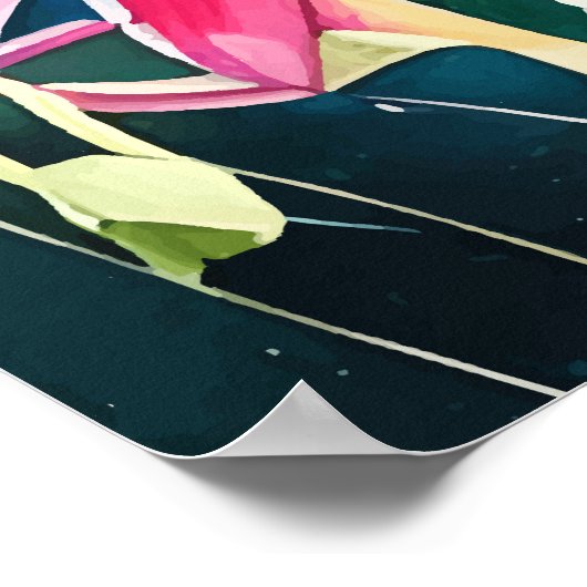 Abstrakte Hummingbird Mendrisiotto Poster (Ecke)