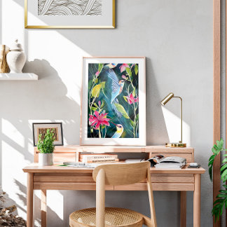 Abstrakte Hummingbird Mendrisiotto Poster