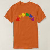 Abstrakte Hunde Regenbogen T-Shirt (Design vorne)