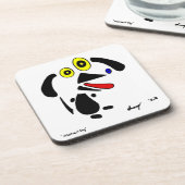 Abstrakte Hunde Untersetzer - Set von 6 Jahren (Linke Seite)