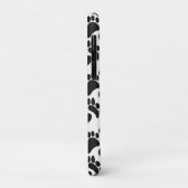 Abstrakte Hundeschleife in Schwarz und Weiß Case-Mate iPhone Hülle (Hinten/Links)