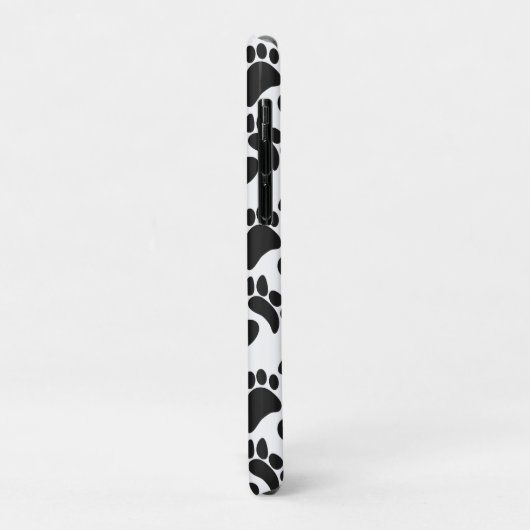 Abstrakte Hundeschleife in Schwarz und Weiß Case-Mate iPhone Hülle (Hinten/Links)