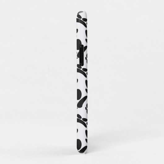 Abstrakte Hundeschleife in Schwarz und Weiß Case-Mate iPhone Hülle (Hinten/Rechts)