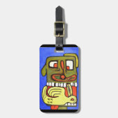 Abstrakte Hundewand Gepäckanhänger (Vorderseite vertikal)