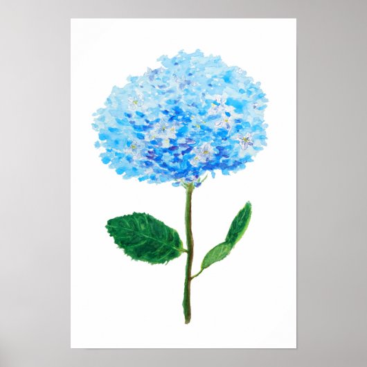 abstrakte Hydrangea Poster (Vorne)