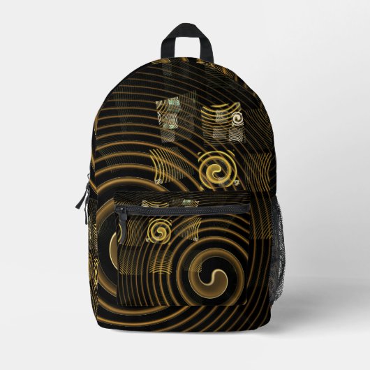 Abstrakte Hypnose Bedruckter Rucksack (Vorderseite)