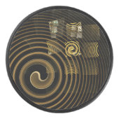 Abstrakte Hypnose Eishockey Puck (Vorderseite)