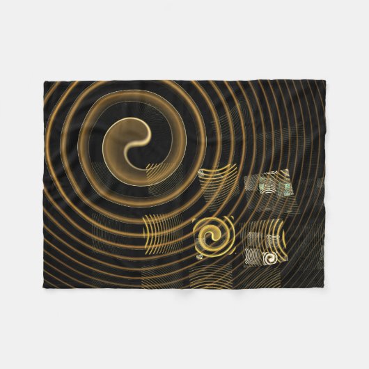 Abstrakte Hypnose Fleecedecke (Vorderseite (Horizontal))