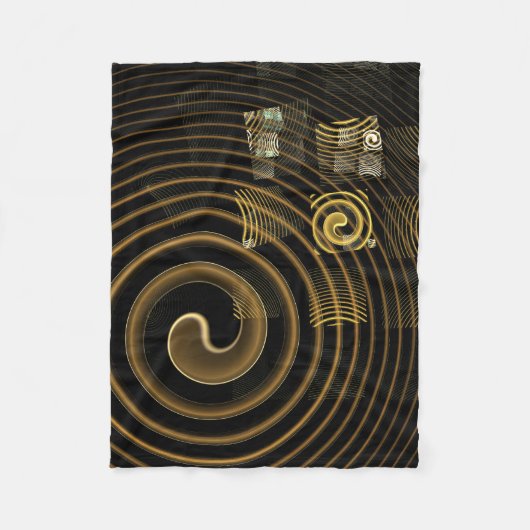 Abstrakte Hypnose Fleecedecke (Vorderseite)