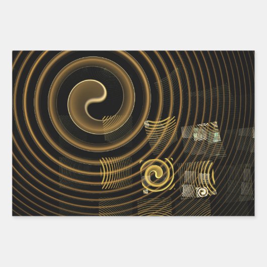 Abstrakte Hypnose Geschenkpapier Set (Vorderseite)