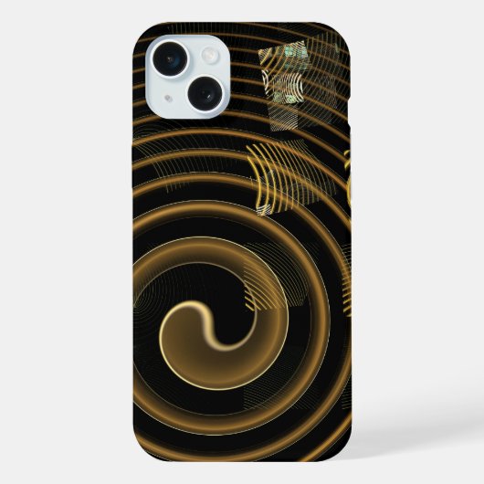 Abstrakte Hypnose iPhone Hülle (Rückseite)