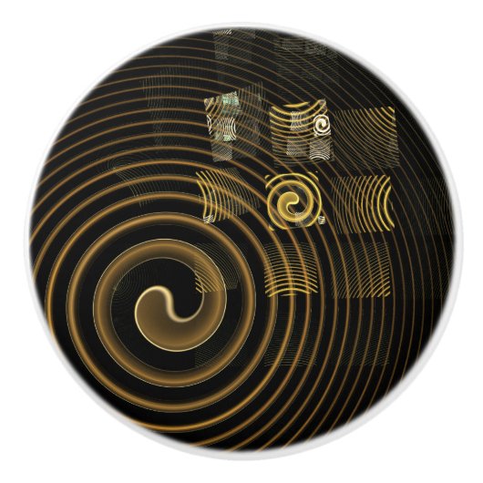 Abstrakte Hypnose Keramikknauf (Vorderseite)