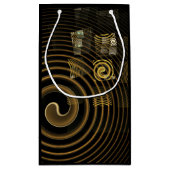 Abstrakte Hypnose Kleine Geschenktüte (Rückseite)