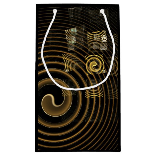 Abstrakte Hypnose Kleine Geschenktüte (Rückseite)