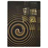 Abstrakte Hypnose Klemmbrett (Rückseite)