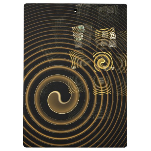 Abstrakte Hypnose Klemmbrett (Rückseite)
