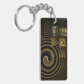 Abstrakte Hypnose Schlüsselanhänger (Vorderseite links)