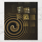 Abstrakte Hypnose Weinetikett (Einzelnes Label)