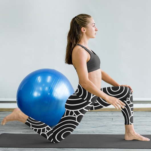 abstrakte hypnotische Kreise Leggings