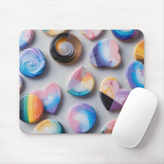 Abstrakte IdentitätsToken Mousepad (Mit Mouse)