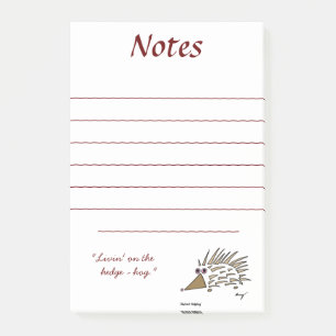 Abstrakte Igel Sticky Notes Post-it Klebezettel