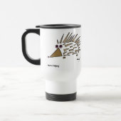 Abstrakte Igels-Reise-Tasse Reisebecher (Links)