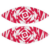 Abstrakte Illusion in Weißrot Football (Paneele)