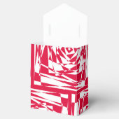 Abstrakte Illusion in Weißrot Geschenkschachtel (Geöffnet)