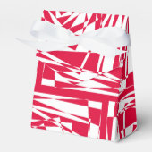 Abstrakte Illusion in Weißrot Geschenkschachtel (Vorderseite)