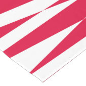 Abstrakte Illusion in Weißrot Kurzer Tischläufer (Ecke)