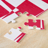 Abstrakte Illusion in Weißrot Puzzle (Seite)