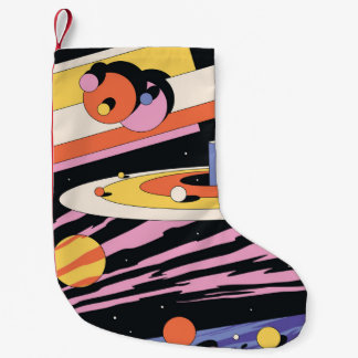 Abstrakte Illustration im psychedelischen Raum, Ge Kleiner Weihnachtsstrumpf