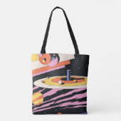 Abstrakte Illustration im psychedelischen Raum, Ge Tasche (Rückseite)