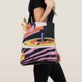 Abstrakte Illustration im psychedelischen Raum, Ge Tasche (Von Nahem)