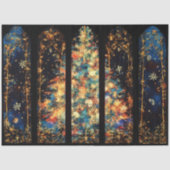 Abstrakte Illustration von Weihnachtsbaum unter Wi Seidenpapier (Vorderseite)