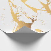 Abstrakte Imitate Gold Modernes Muster Geschenkpapier (Ecke)