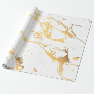 Abstrakte Imitate Gold Modernes Muster Geschenkpapier
